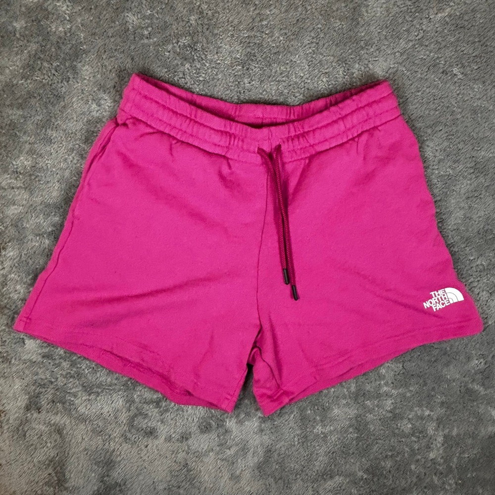 The North Face Womens Pink Cotton French Terry Sweat Shorts A83GQ Medium